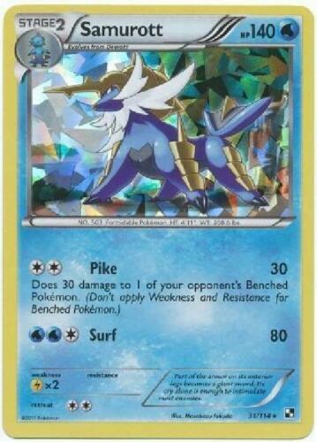 Samurott - 31/114 (Cracked Ice Holo) [Deck Exclusives] 031/114