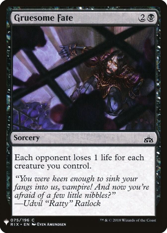 Gruesome Fate [The List Reprints] 75