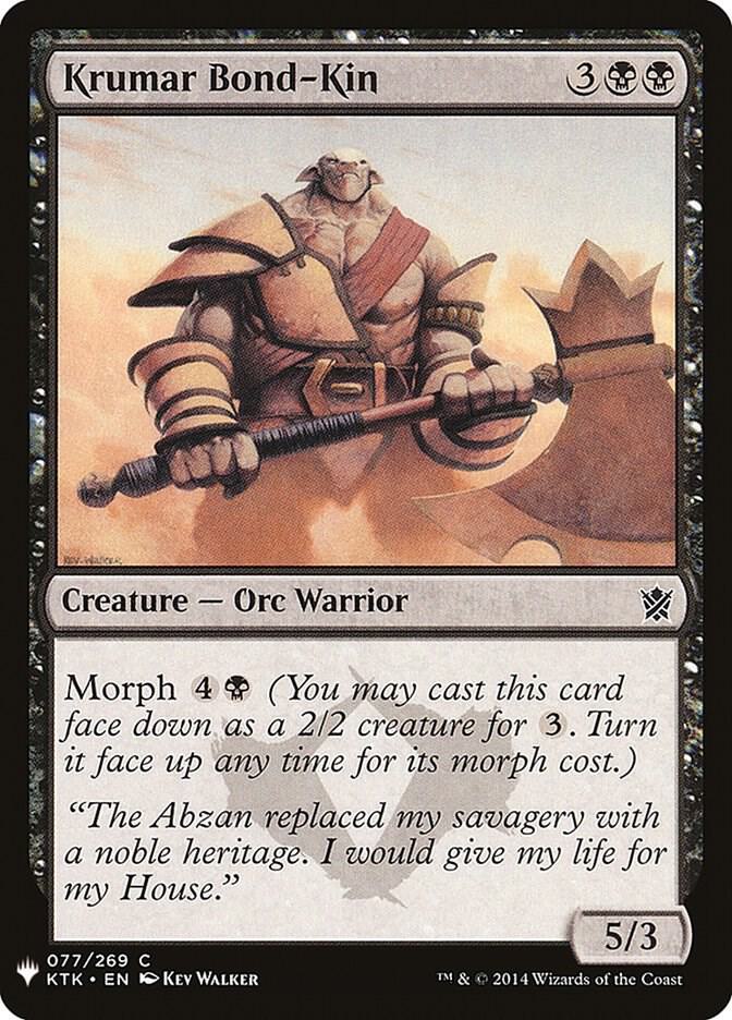 Krumar Bond-Kin [The List Reprints] 77