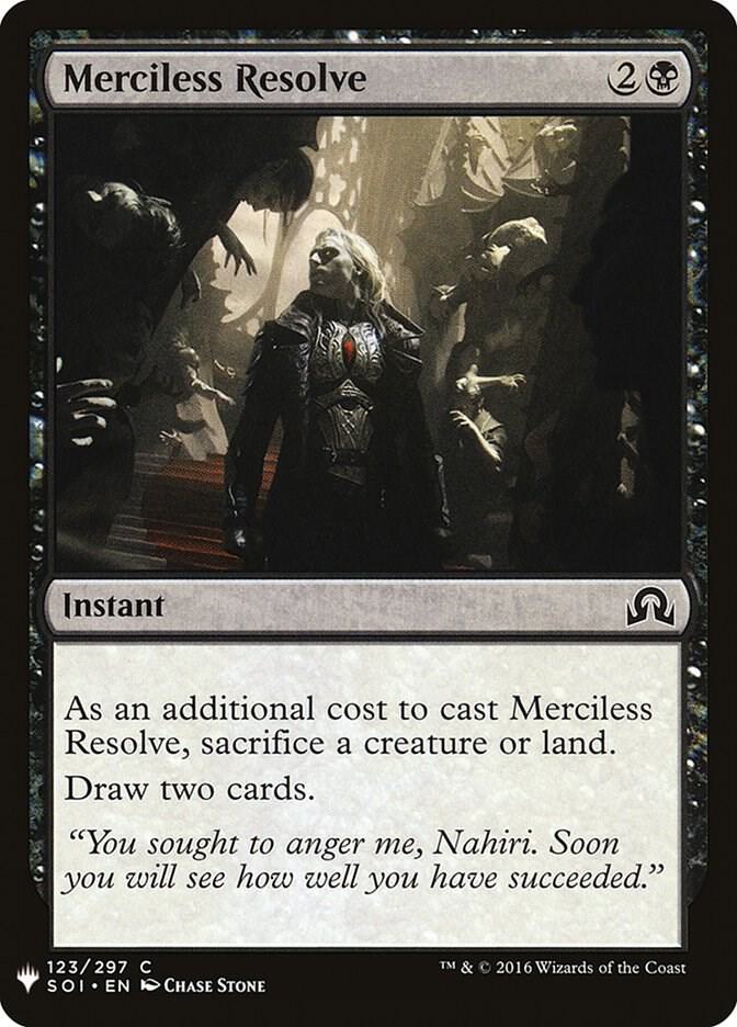 Merciless Resolve [The List Reprints] 123