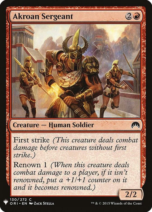 Akroan Sergeant [The List Reprints] 130