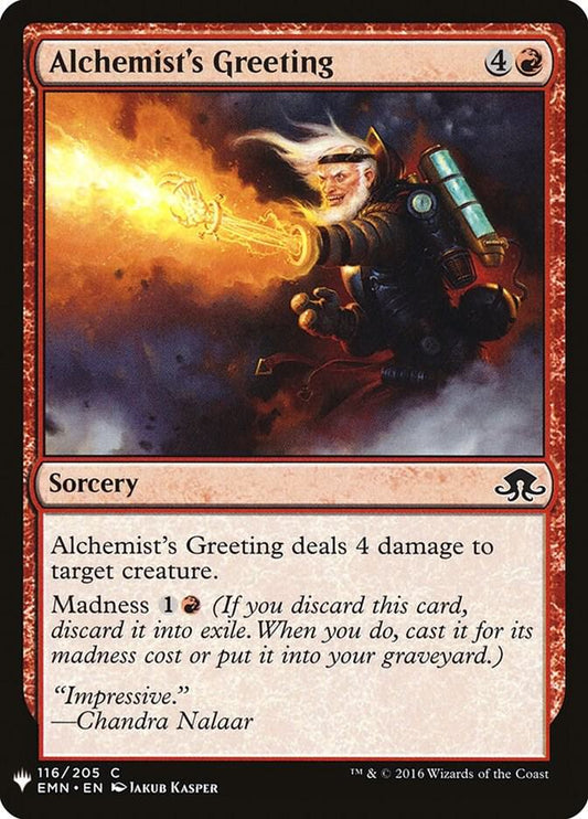 Alchemist's Greeting [The List Reprints] 116