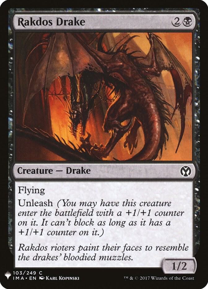 Rakdos Drake [The List Reprints] 103