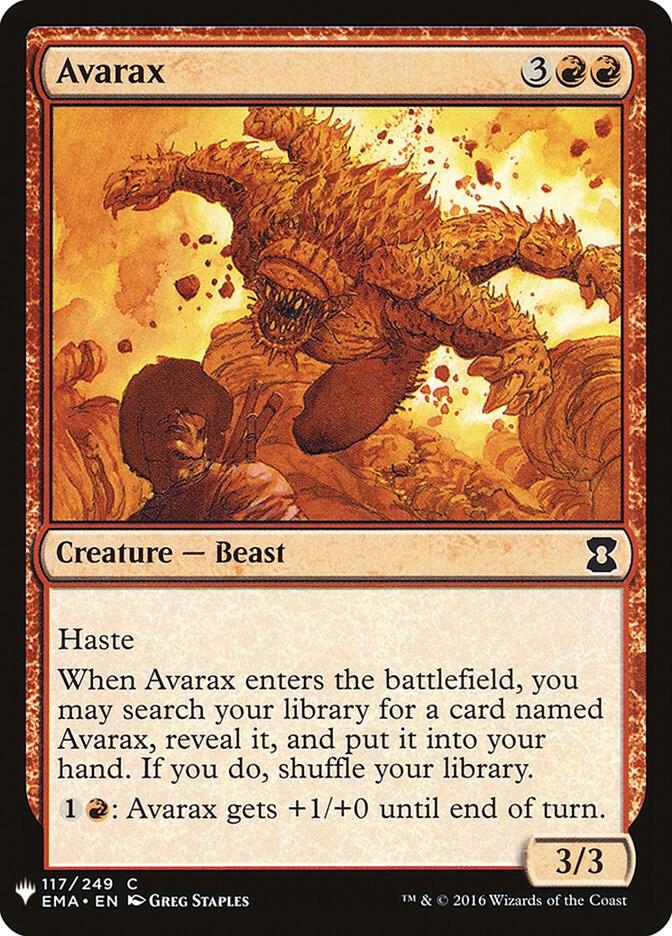 Avarax [The List Reprints] 117