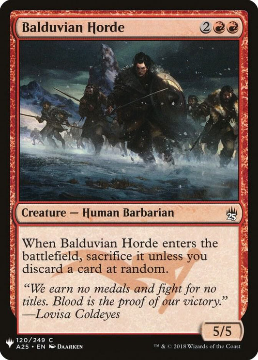 Balduvian Horde [The List Reprints] 120