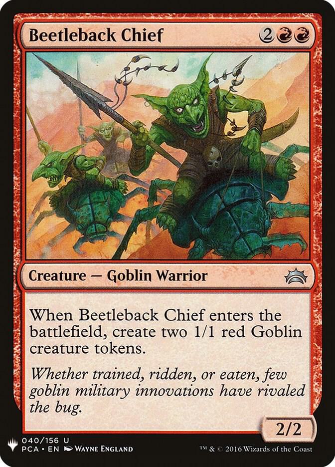 Beetleback Chief [The List Reprints] 40
