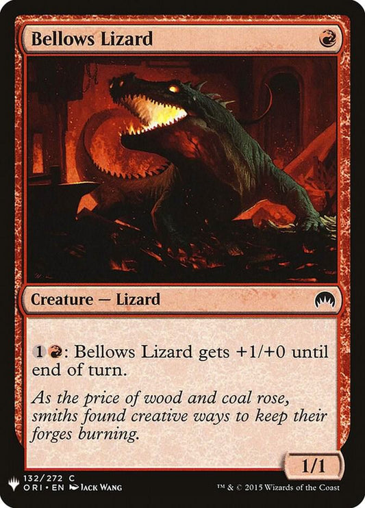Bellows Lizard [The List Reprints] 132