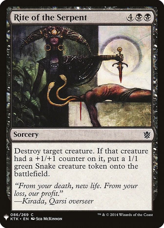 Rite of the Serpent [The List Reprints] 86
