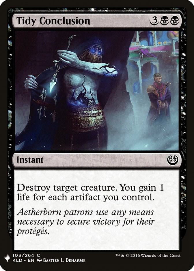 Tidy Conclusion [The List Reprints] 103