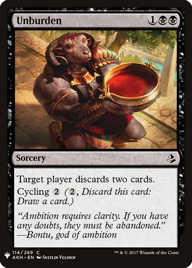 Unburden [The List Reprints] 114