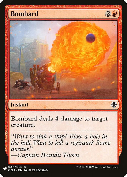 Bombard [The List Reprints] 37