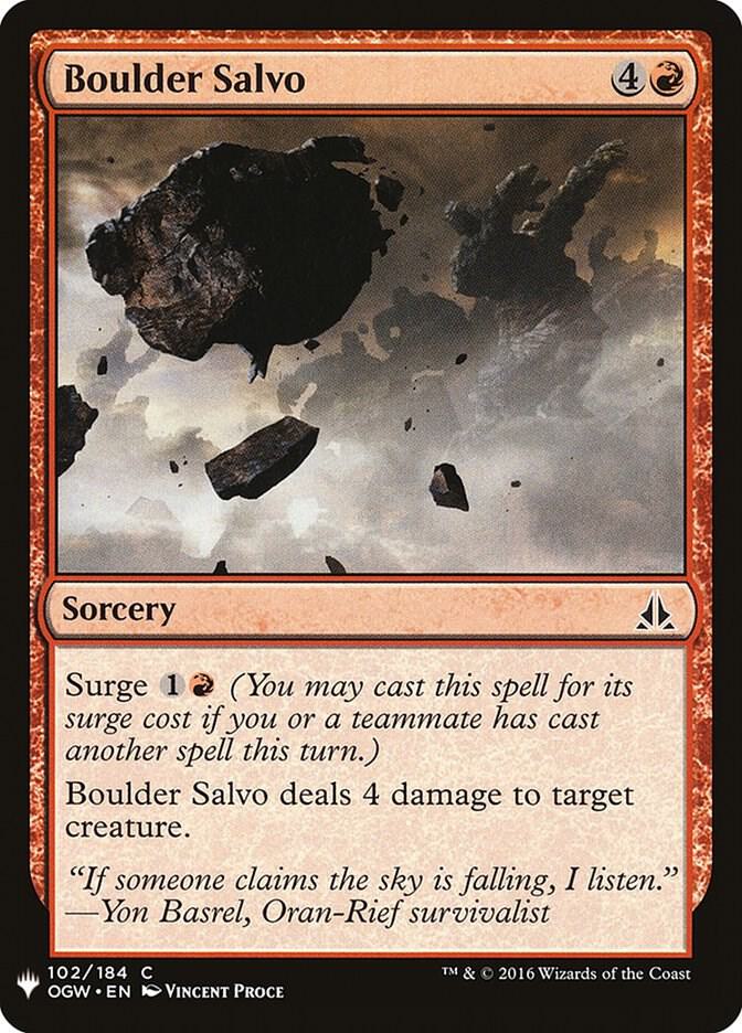 Boulder Salvo [The List Reprints] 102