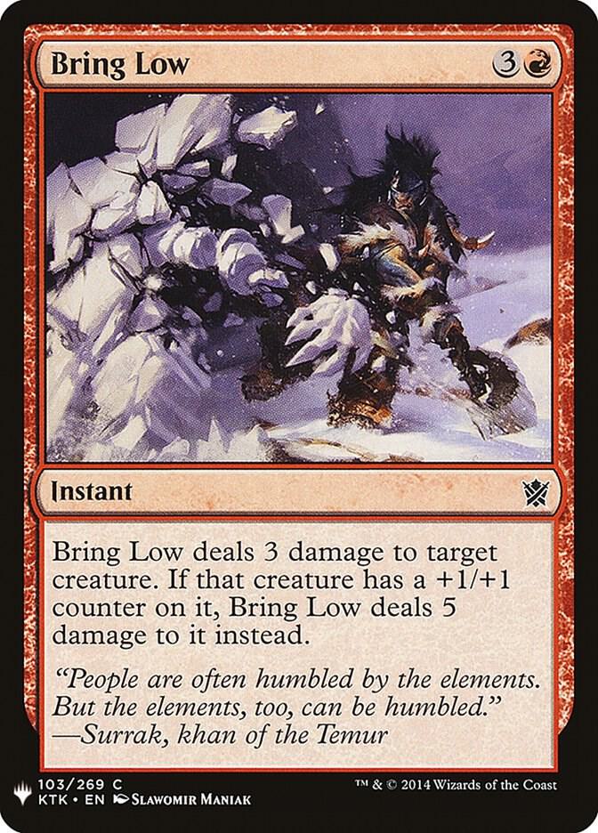 Bring Low [The List Reprints] 103