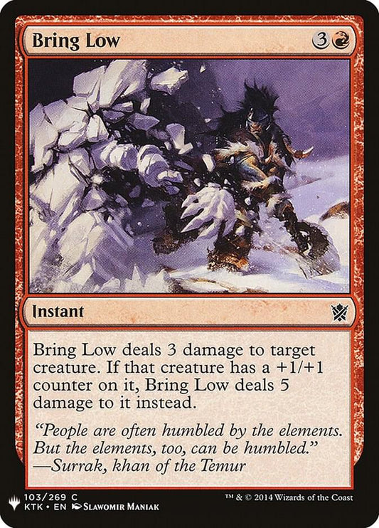 Bring Low [The List Reprints] 103