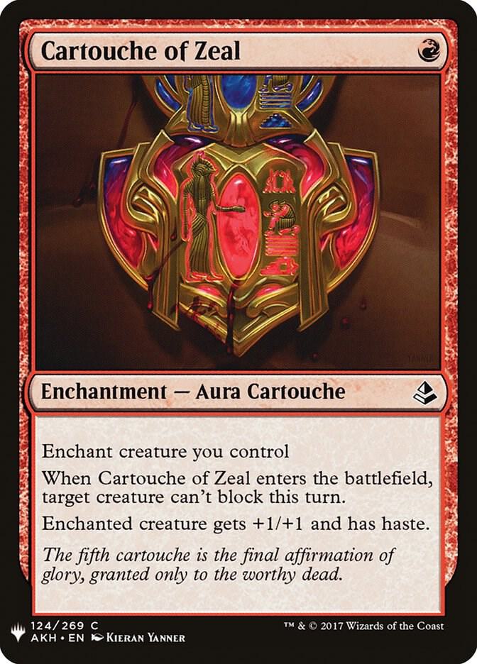 Cartouche of Zeal [The List Reprints] 124