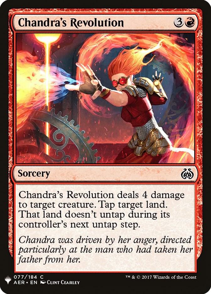 Chandra's Revolution [The List Reprints] 77