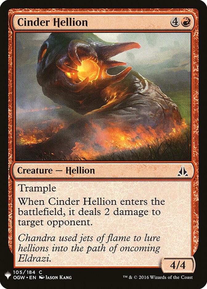 Cinder Hellion [The List Reprints] 105