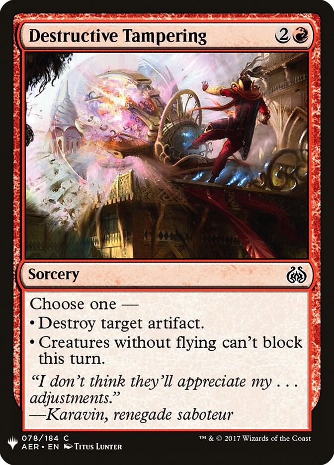 Destructive Tampering [The List Reprints] 78