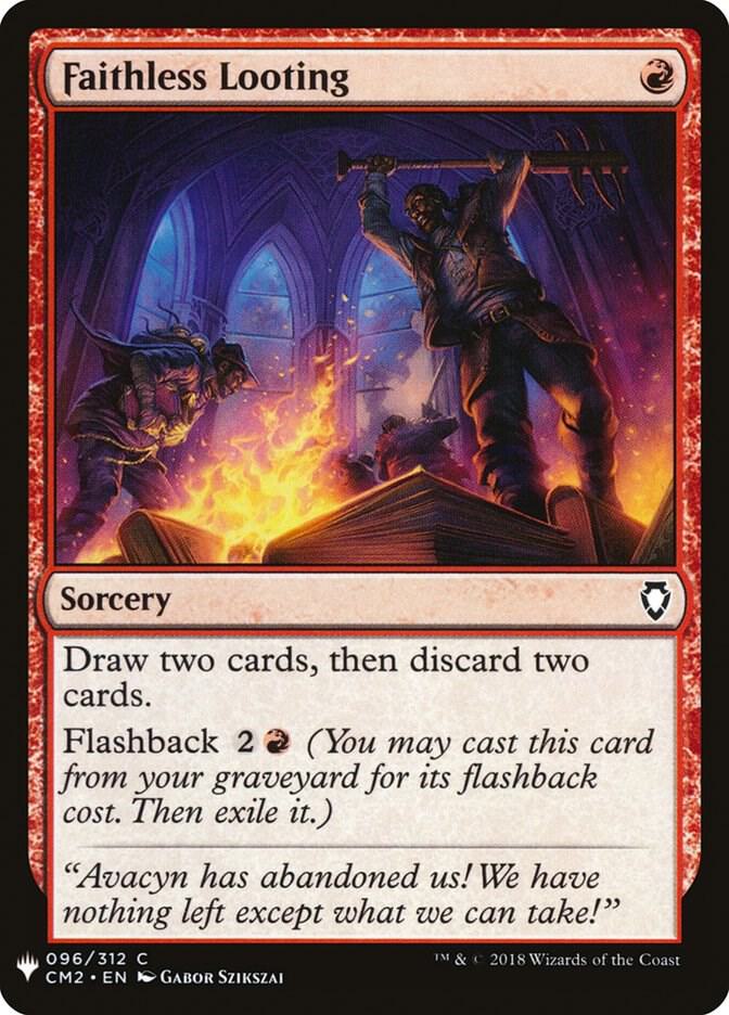 Faithless Looting (CM2) [The List Reprints] 96