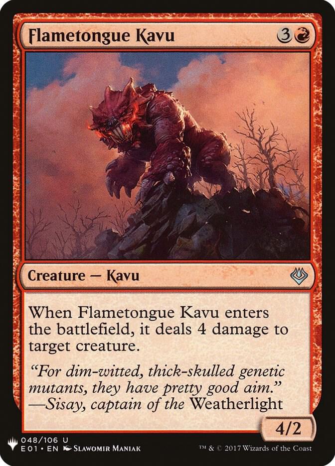 Flametongue Kavu [The List Reprints] 48
