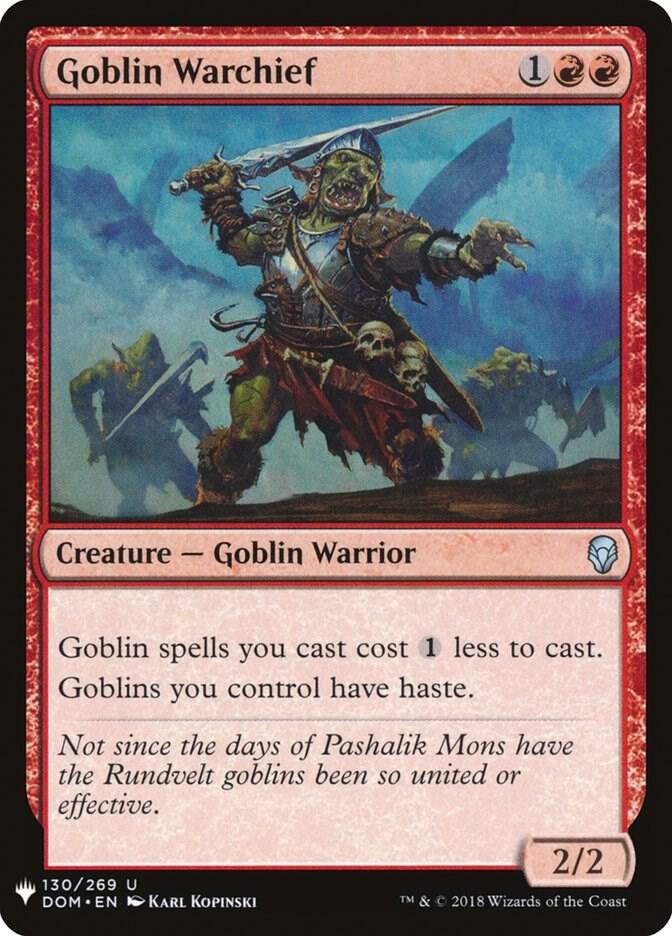 Goblin Warchief (DOM) [The List Reprints] 130/269