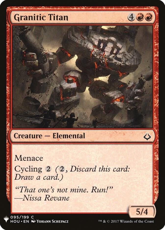 Granitic Titan [The List Reprints] 95