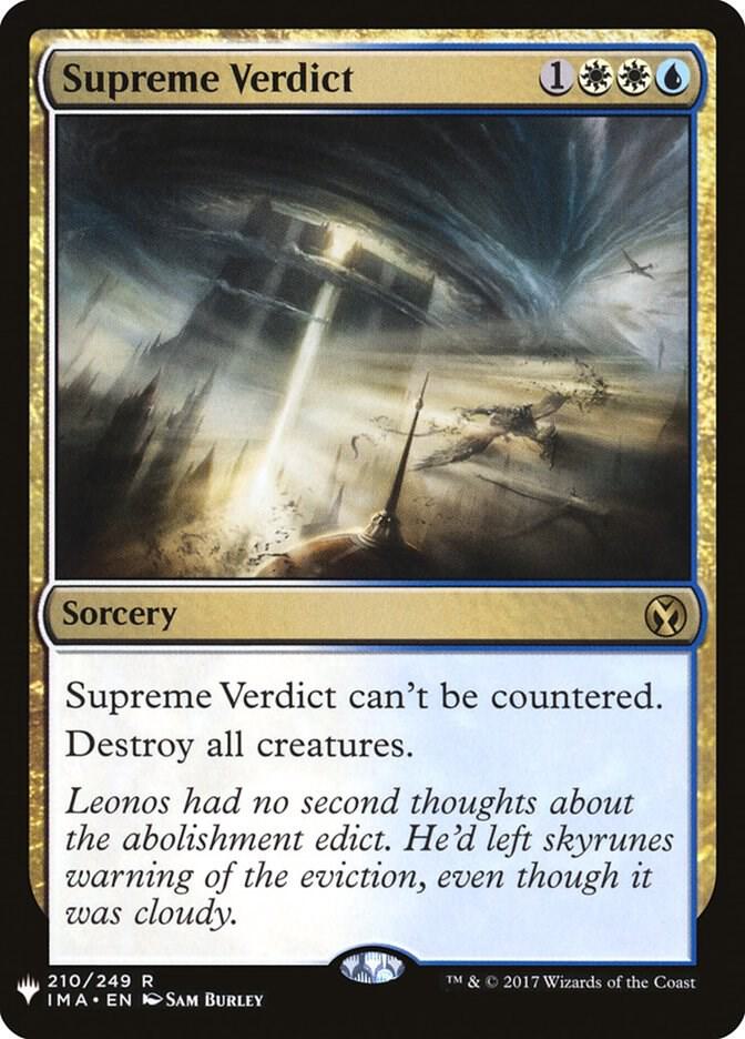 Supreme Verdict [The List Reprints] 210