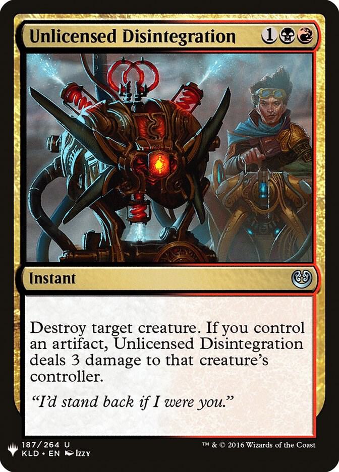 Unlicensed Disintegration [The List Reprints] 187