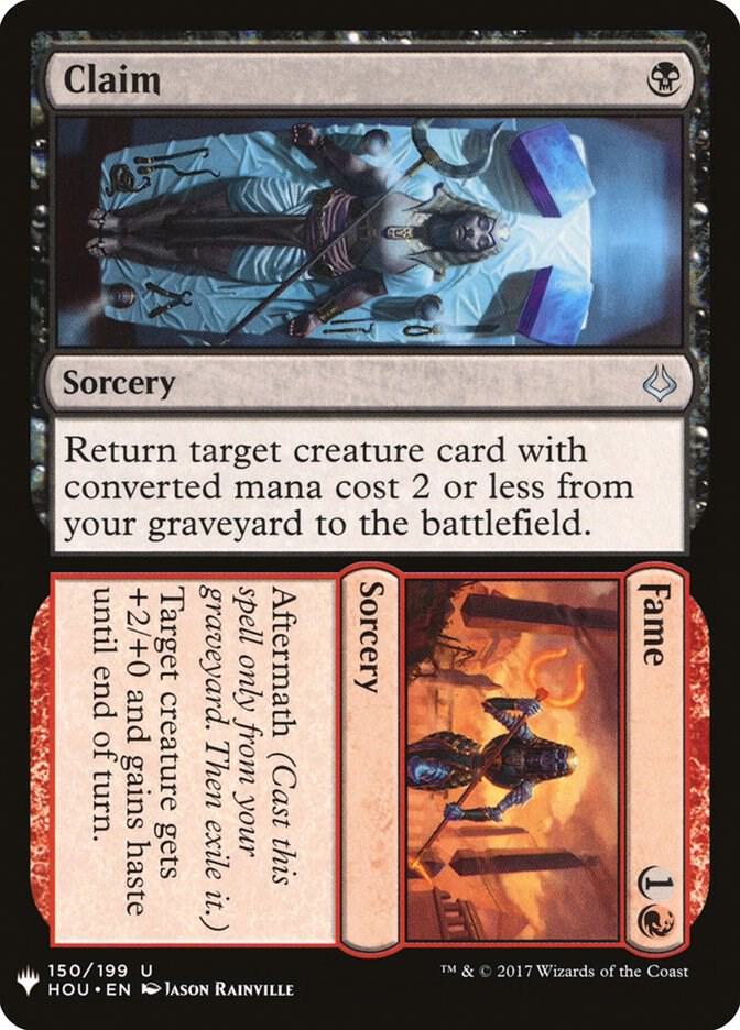 Claim // Fame [The List Reprints] 150
