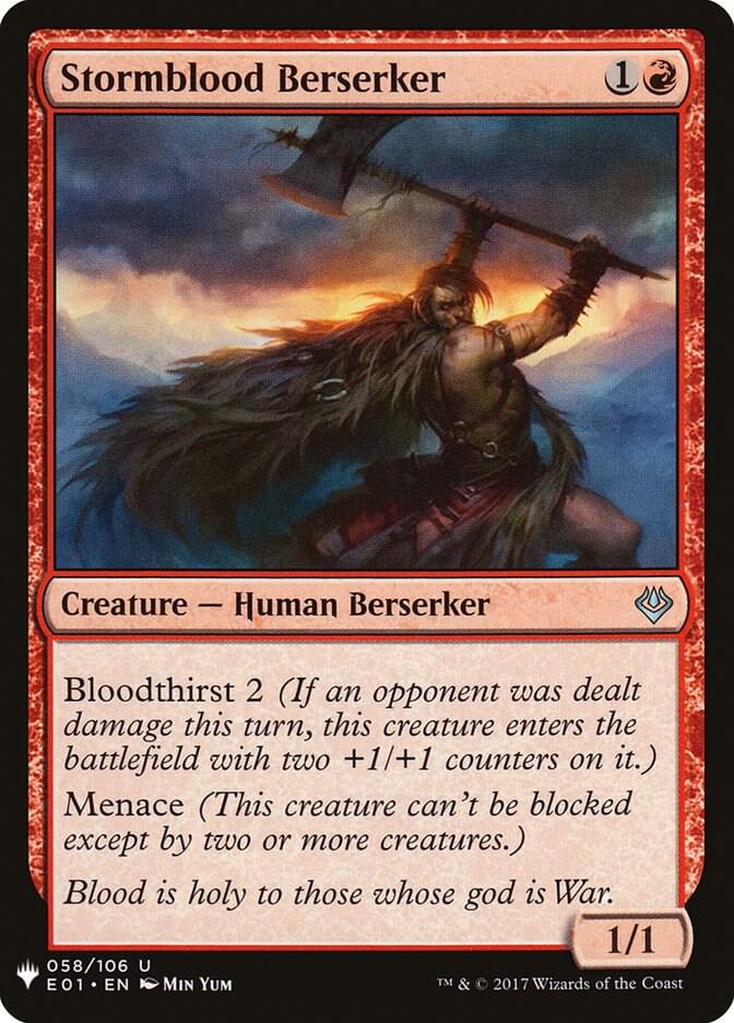 Stormblood Berserker [The List Reprints] 58