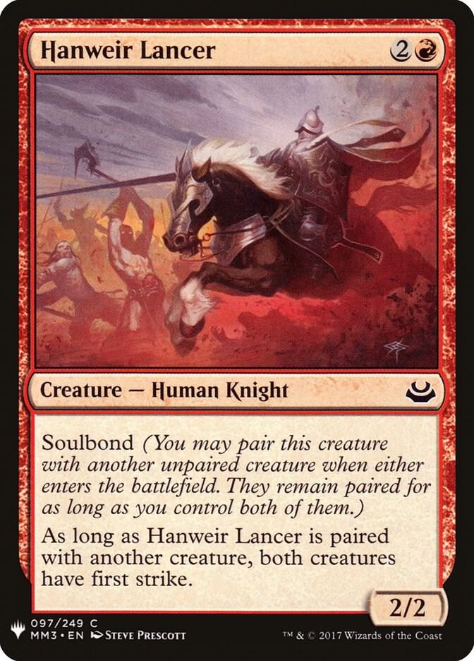 Hanweir Lancer [The List Reprints] 97