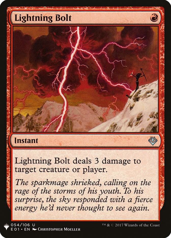 Lightning Bolt (E01) [The List Reprints] 54