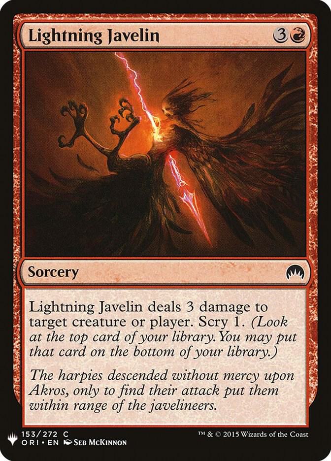 Lightning Javelin [The List Reprints] 153