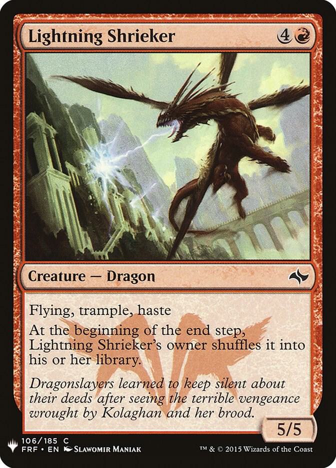 Lightning Shrieker [The List Reprints] 106