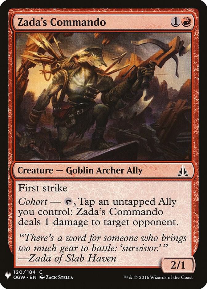 Zada's Commando [The List Reprints] 120