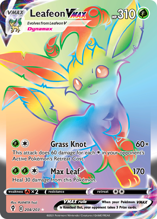 Leafeon VMAX - 204/203 Evolving Skies