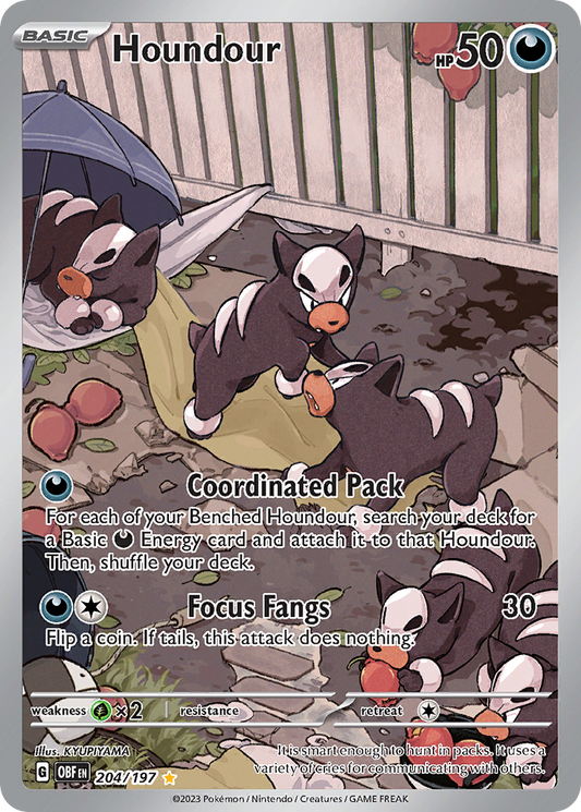 Houndour - 204/197 Obsidian Flames