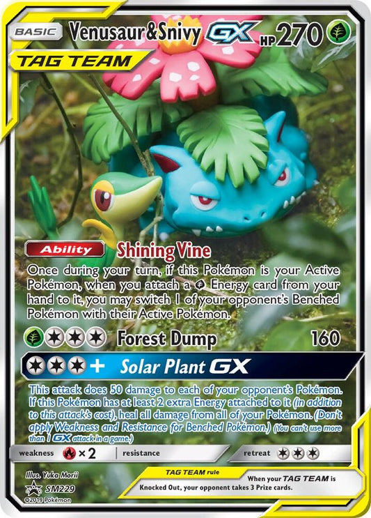 Venusaur & Snivy GX - SM229 [SM Promos] SM229