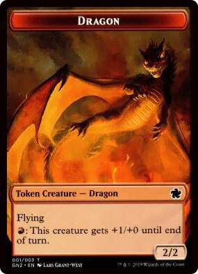 Dragon (001) // Zombie Double-Sided Token [Magic Game Night 2019] 1 // 6