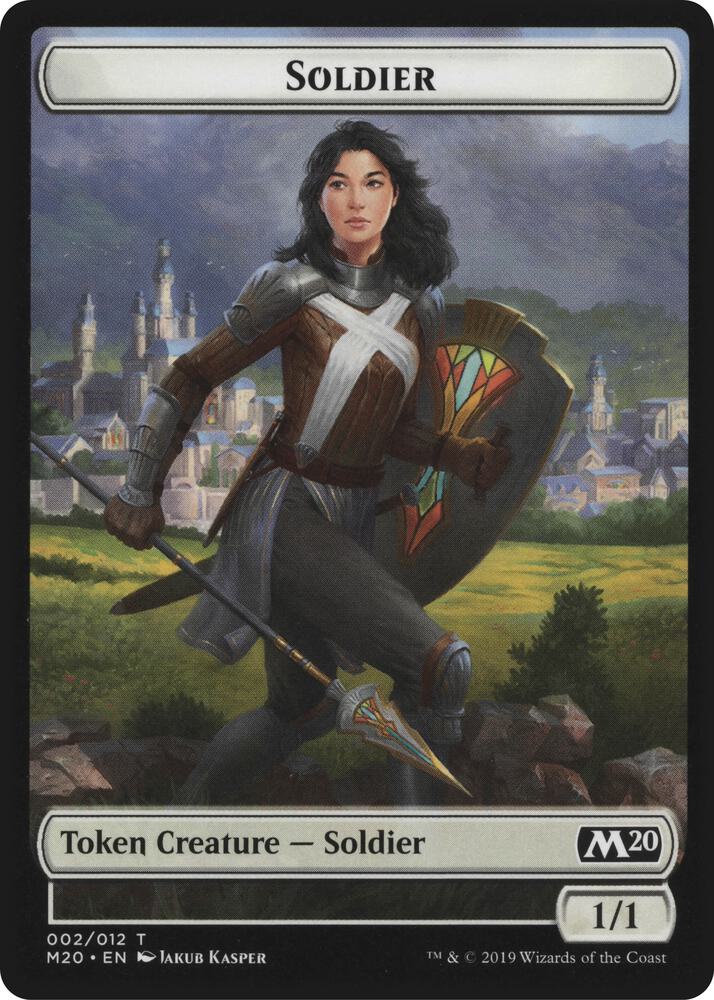 Soldier // Dinosaur Double-Sided Token [Magic Game Night 2019] 2 // 3