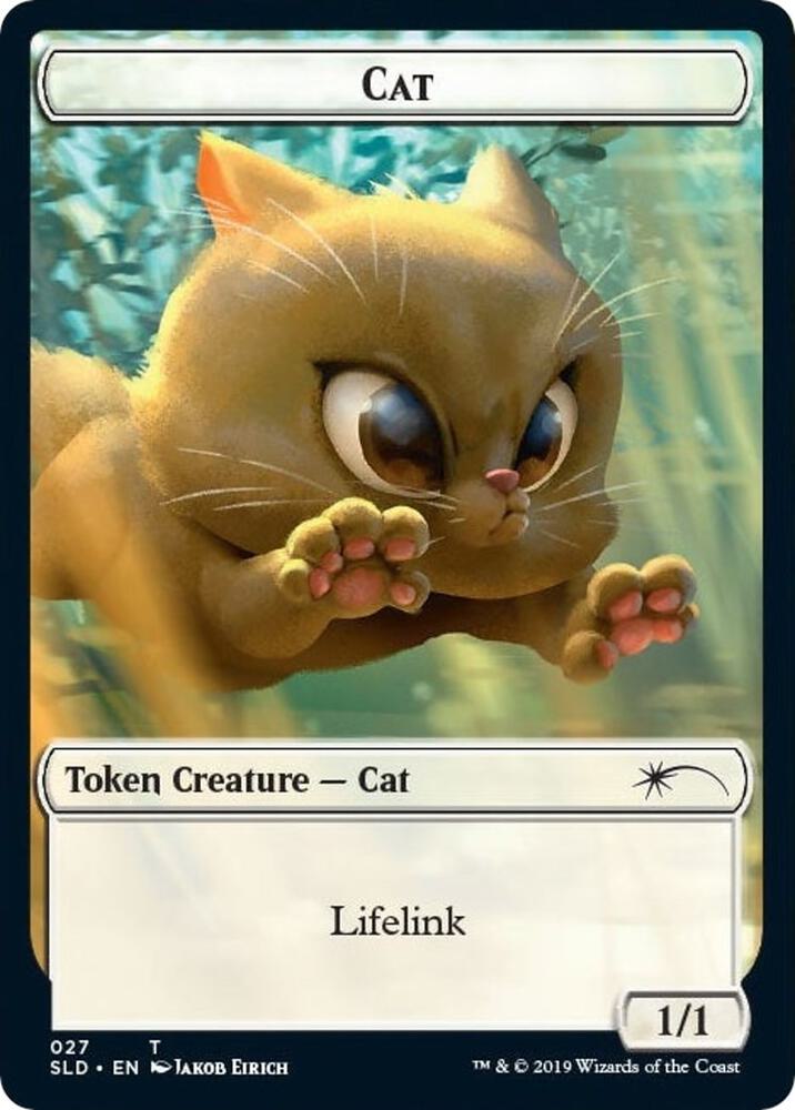 Cat (027) // Cat (028) Double-sided Token [Secret Lair Drop Series] 27 // 28
