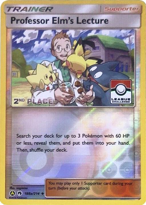 Professor Elm's Lecture - 188a/214 (League Challenge) [2nd Place] [League & Championship Cards] 188a/214