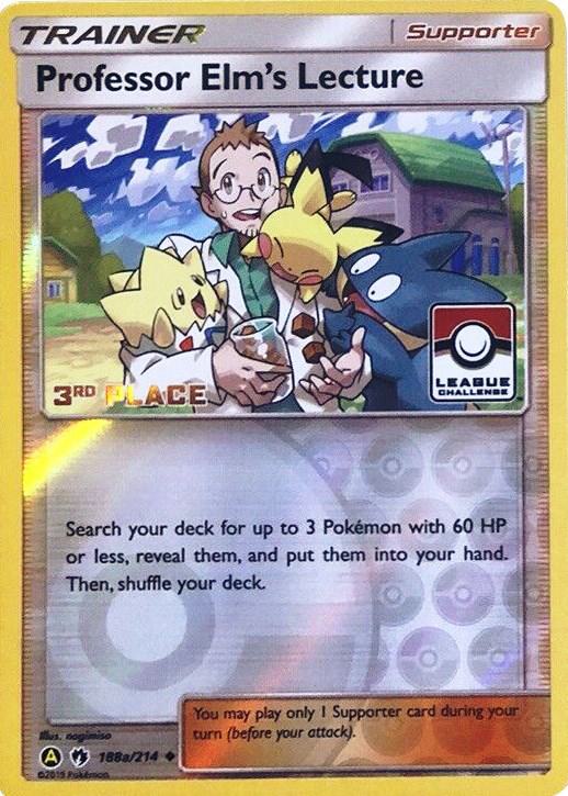 Professor Elm's Lecture - 188a/214 (League Challenge) [3rd Place] [League & Championship Cards] 188a/214