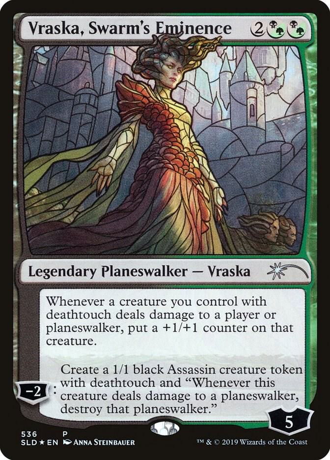 Vraska, Swarm's Eminence (Stained Glass) [Secret Lair Drop Series] 536