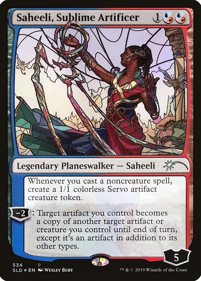 Saheeli, Sublime Artificer (Stained Glass) [Secret Lair Drop Series] 534