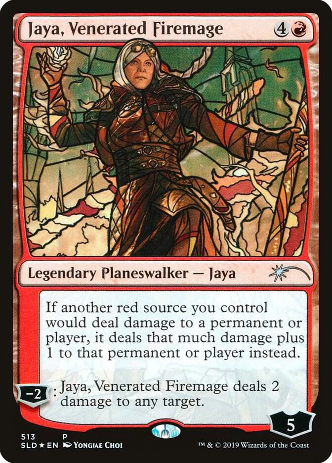 Jaya, Venerated Firemage (Stained Glass) [Secret Lair Drop Series] 513