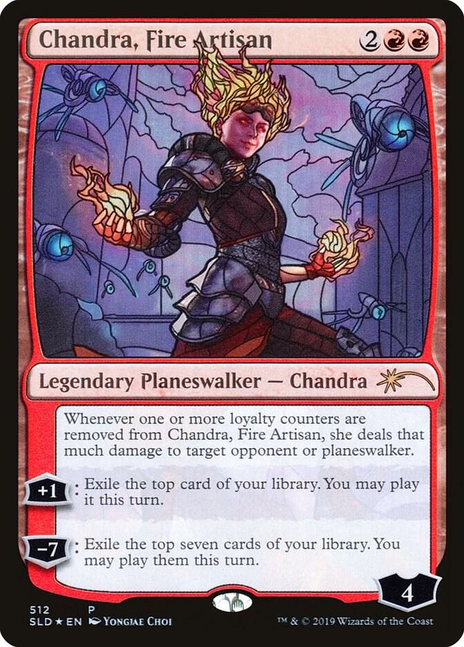 Chandra, Fire Artisan (Stained Glass) [Secret Lair Drop Series] 512