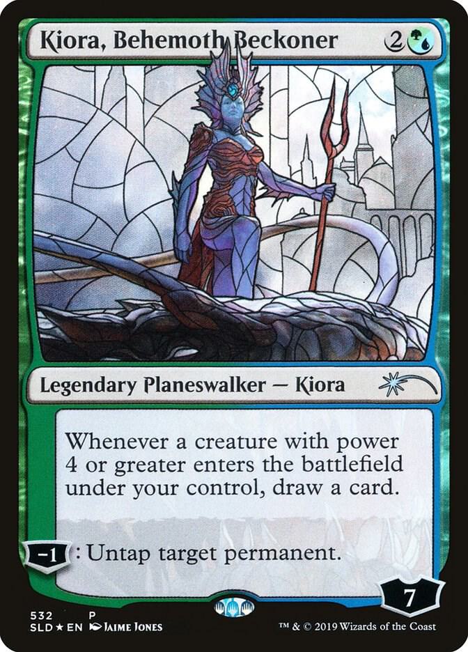 Kiora, Behemoth Beckoner (Stained Glass) [Secret Lair Drop Series] 532