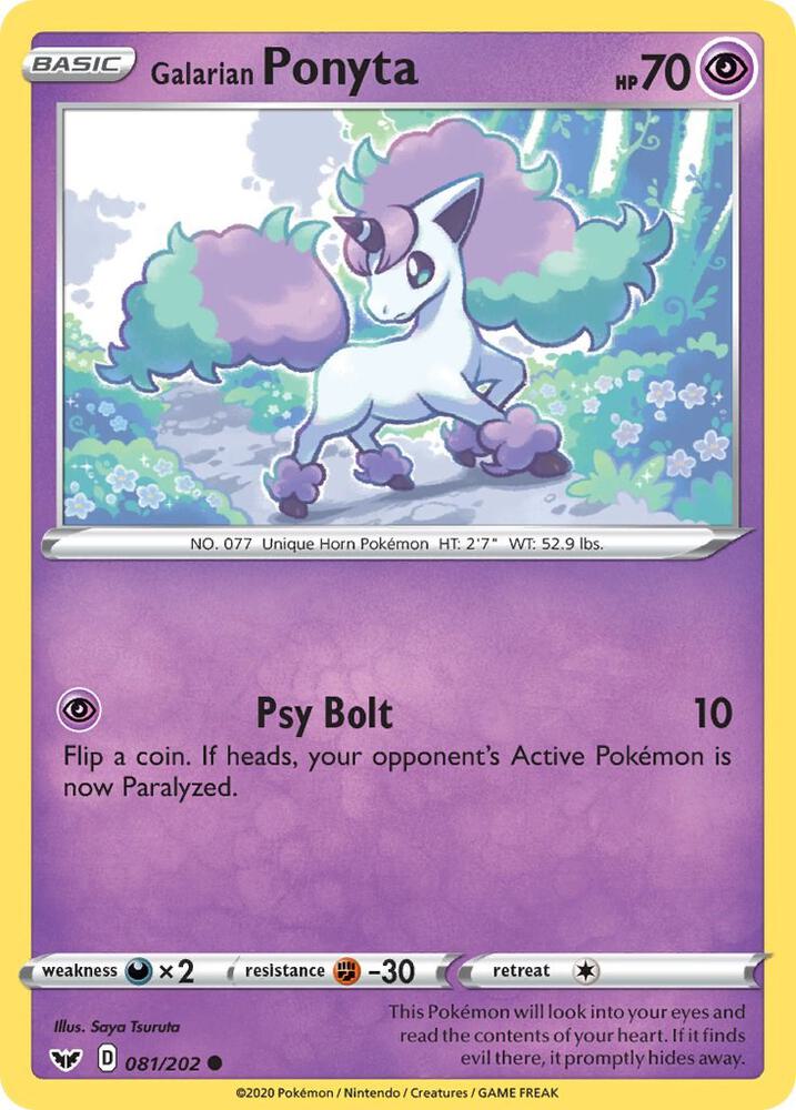 Galarian Ponyta [SWSH01: Sword & Shield Base Set] 081/202