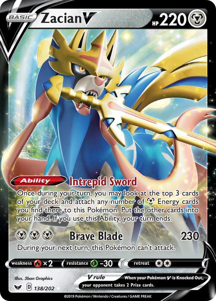 Zacian V [SWSH01: Sword & Shield Base Set] 138/202